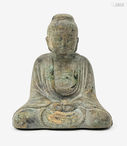 Japanese Seated Figure of Amida Buddha