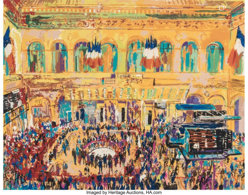 LeRoy Neiman (American, 1921-2012) Paris Bourse,