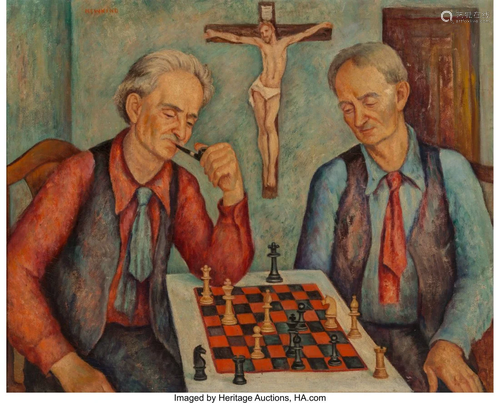 Nathalie Newking (American, 1904-1954) Chess Pla