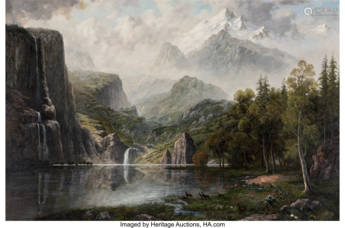 E. Ponthier (American, 20th Century) Mountain La