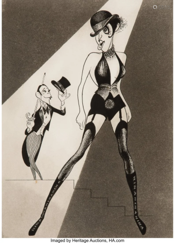 Al Hirschfeld (American, 1903-2003) Cabaret, Lis