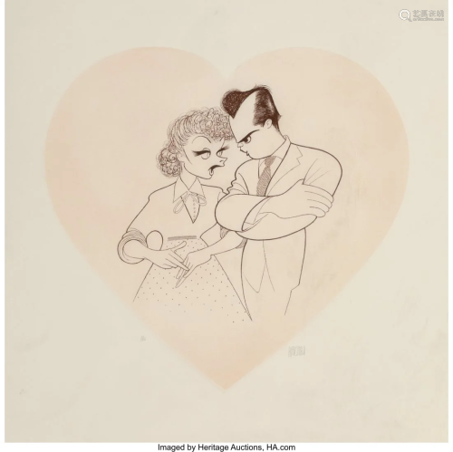 Al Hirschfeld (American, 1903-2003) I Love Lucy