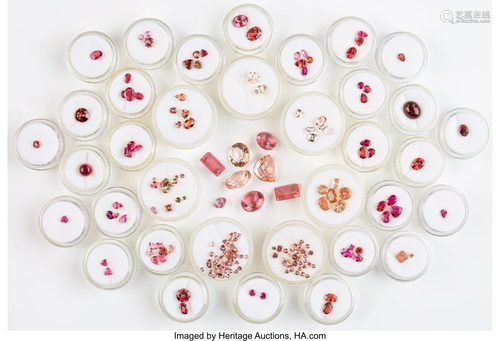 A Group of Over One Hundred-Fifty Various Pink G