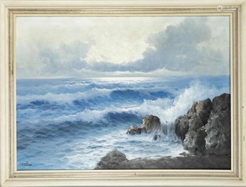 signed Casal, marine painter m