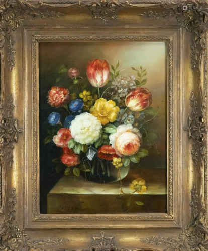signed Berger, flower painter