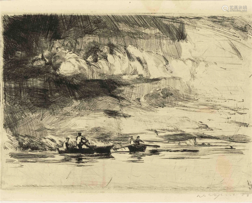 Group of 5 etchings by differe