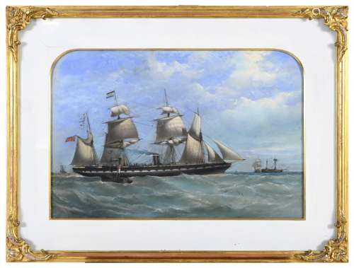 SAMUEL WALTERS (1811-1882) THE S.S. GREAT BRITAIN Signed and...