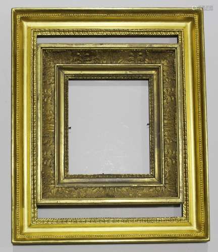 TWO PICTURE FRAMES to comprise a frame of late 18th Century ...