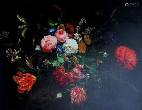 AFTER JAN DAVIDSZ. DE HEEM (1606-1683/4) FLOWERS IN A VASE O...