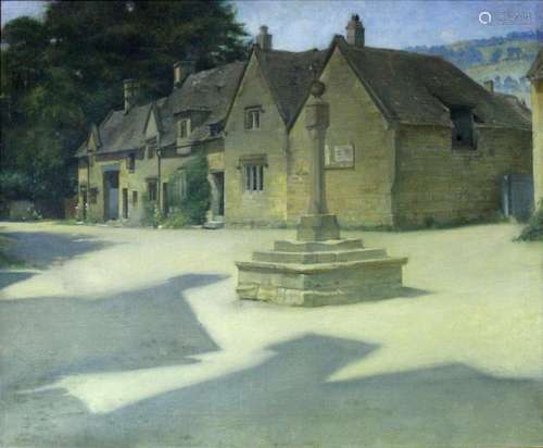 FRANCIS DAVIS MILLET (1846-1912) THE CROSS, STANTON, GLOUCES...