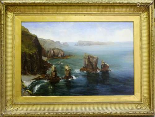 ALAN STEPNEY GULSTON (1844-1919) A ROCKY COAST (PEMBROKESHIR...