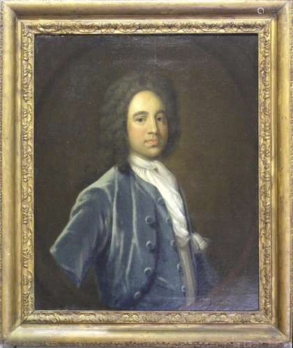 FOLLOWER OF JOHN VANDERBANK (1694-1739) PORTRAIT OF A GENTLE...