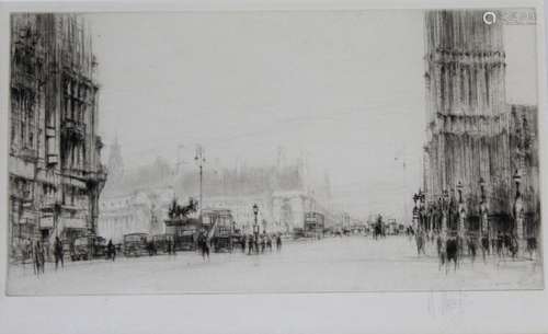 WILLIAM WALCOT (1874-1943) HOUSES OF PARLIAMENT AND WESTMINS...