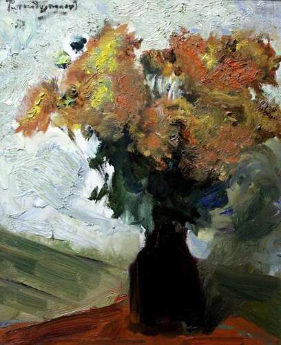 •PIET VAN WIJNGAERT (1873-1964) STILL LIFE OF WILD FLOWERS S...