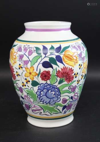 LARGE POOLE POTTERY VASE a large circa 1950s vase, brightly ...