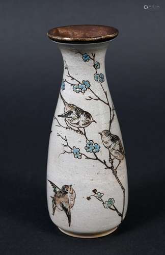 MARTIN BROS - SMALL POTTERY MARTINWARE VASE a small stonewar...