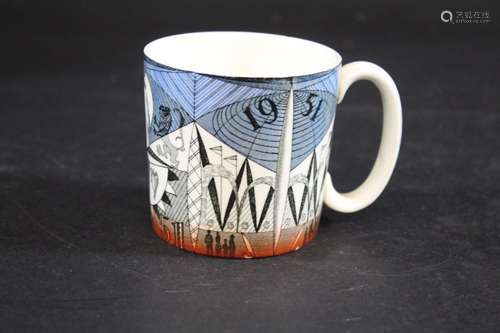 WEDGWOOD FESTIVAL OF BRITAIN MUG designed by Norman Makinson...