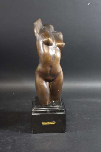 OLIVIA GUZMAN (MEXICO, B 1944) - LARGE BRONZE SCULPTURE a br...