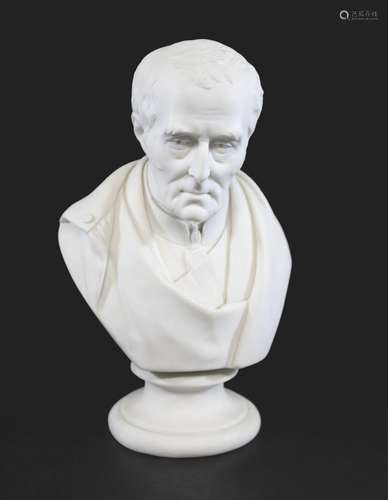 PARIAN BUST - DUKE OF WELLINGTON made by Jos Pitts Sc, Londo...