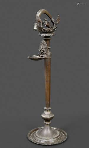 FAR EASTERN BRONZE RELIGIOUS INCENSE STAND possibly Nepalese...