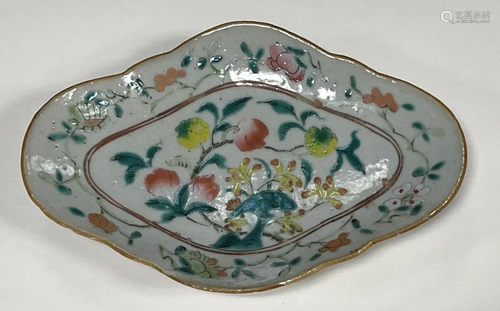 A Fencai Diamond-Shape Dish, Repubilc of China