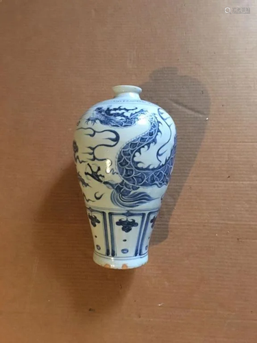 BLUE AND WHITE VASE