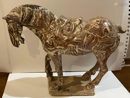 Song Dynasty Jiaotai Porcelain Horse Statue