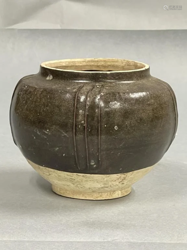 A Brown-Glazed Pottery Jar