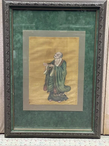 A Framed Classic Chinese Painting of Budda