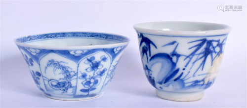 AN EARLY 18TH CENTURY CHINESE PORCELAIN TEABOWL Late Kangxi,...