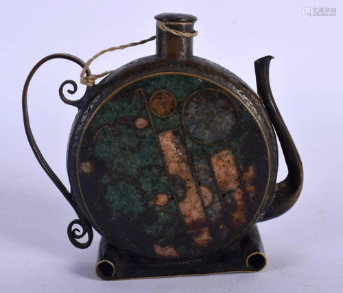 A CHINESE CLOISONNE ENAMEL GILT METAL WATER DROPPER Ming/Qin...