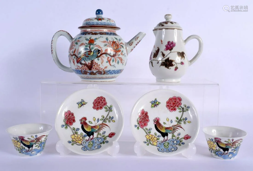 A RARE 17TH/18TH CENTURY CHINESE FAMILLE VERTE PORCELAIN TEA...