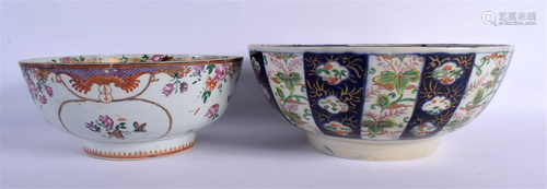 AN 18TH CENTURY CHINESE EXPORT FAMILLE ROSE BOWL Qianlong, t...