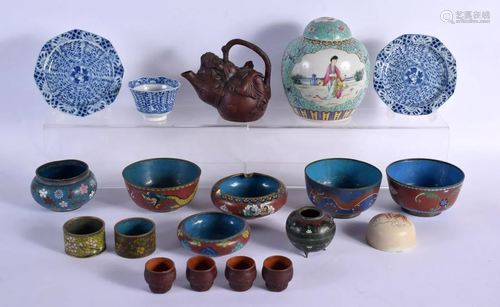 A COLLECTION OF EARLY 20TH CENTURY CHINESE CLOISONNE togethe...