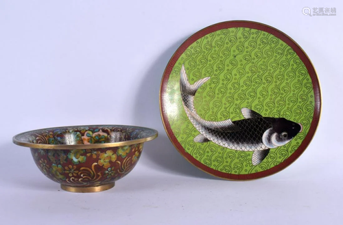 AN EARLY 20TH CENTURY JAPANESE MEIJI PERIOD CLOISONNE ENAMEL...