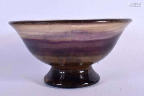 A CHINESE CARVED BLUEJOHN STYLE BOWL 20th Century. 15 cm dia...