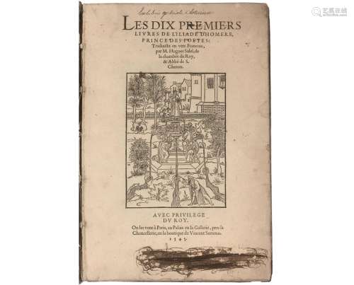 Les dix premiers livres de l'Iliade d'Homère, prince...