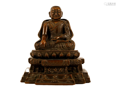 A Alloy Copper Figure Of Guru