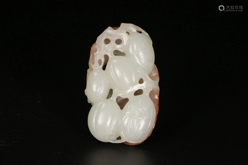 A Hetian Jade 'Melon' Decoration