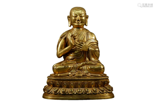 A Gilt-Bronze Figure of Brog.Mi