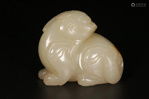 A Hetian Jade Auspicious Beast