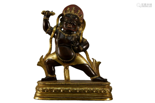 A Gilt-Bronze Figure of Vajrapani