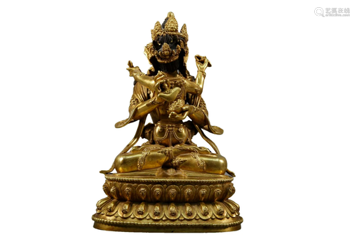 A Gilt-Bronze Figure of Bodhisattva