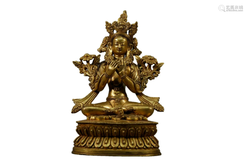 A Gilt-Bronze Figure of Tara