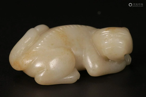 A Hetian Jade Auspicious Beast