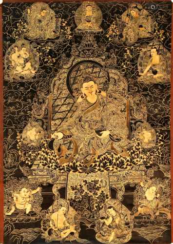 A Mavelously Tibetan Sakyamuni Thangka
