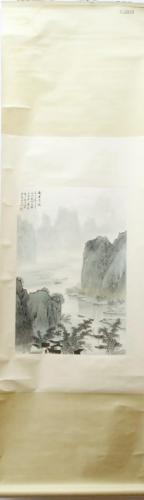 A Chinese Ink Painting Hanging Scroll By Song Wenzhi