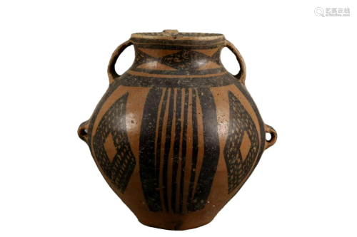 A Painted Pottery 'Banshan Type' Jar