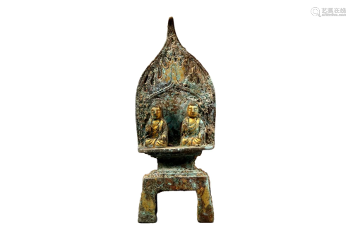 A Gilt-Bronze Figure Of Buddha Shakyamuni