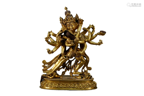 A Gilt-Bronze Figure of Buddha